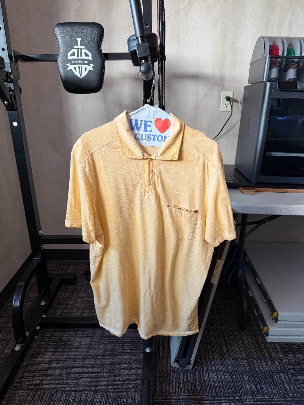 Tommy Bahama Jeans Men’s Yellow Island Crafted Pocket Polo Shirt
